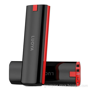 Power bank with 4 LED flashlight, for iPhone/Galaxy and Android phone, all capacity of 10,400mAh